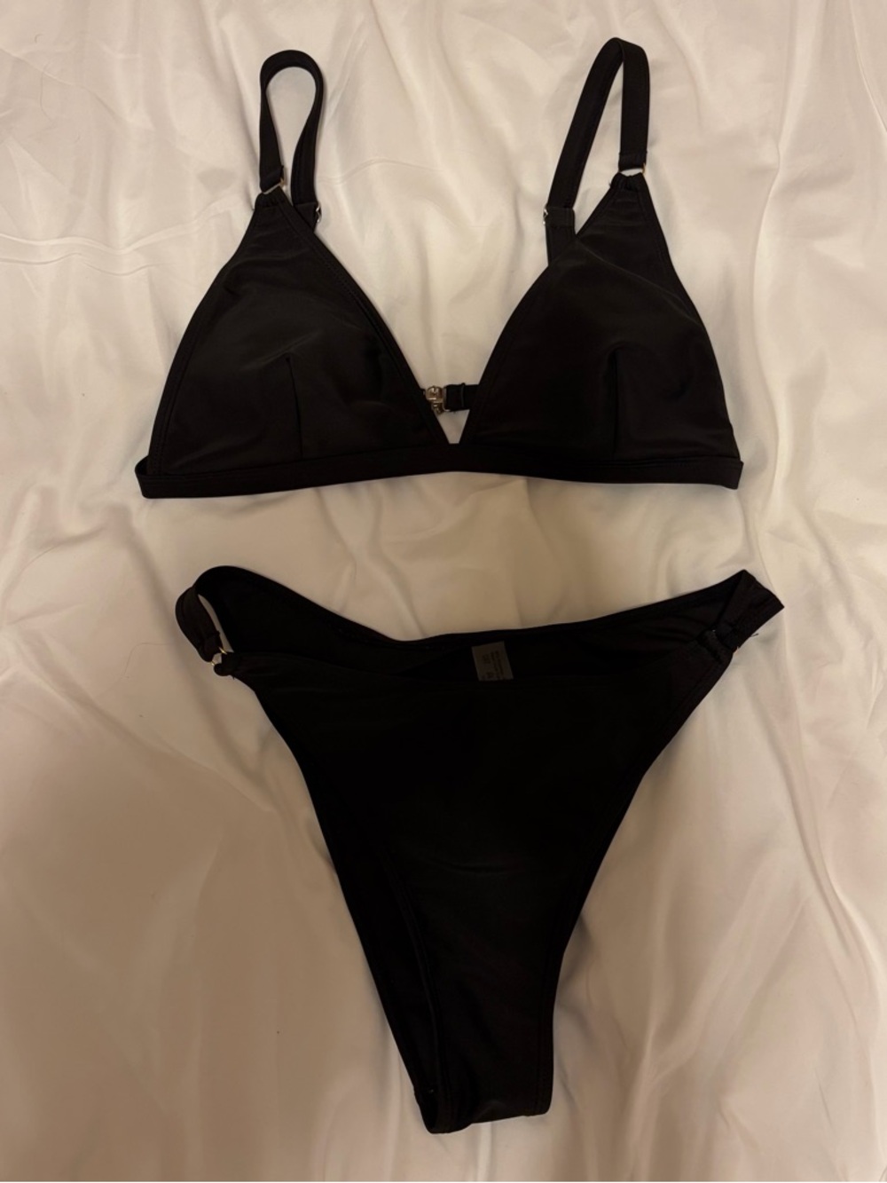SHEIN Black Triangle Bikini Set